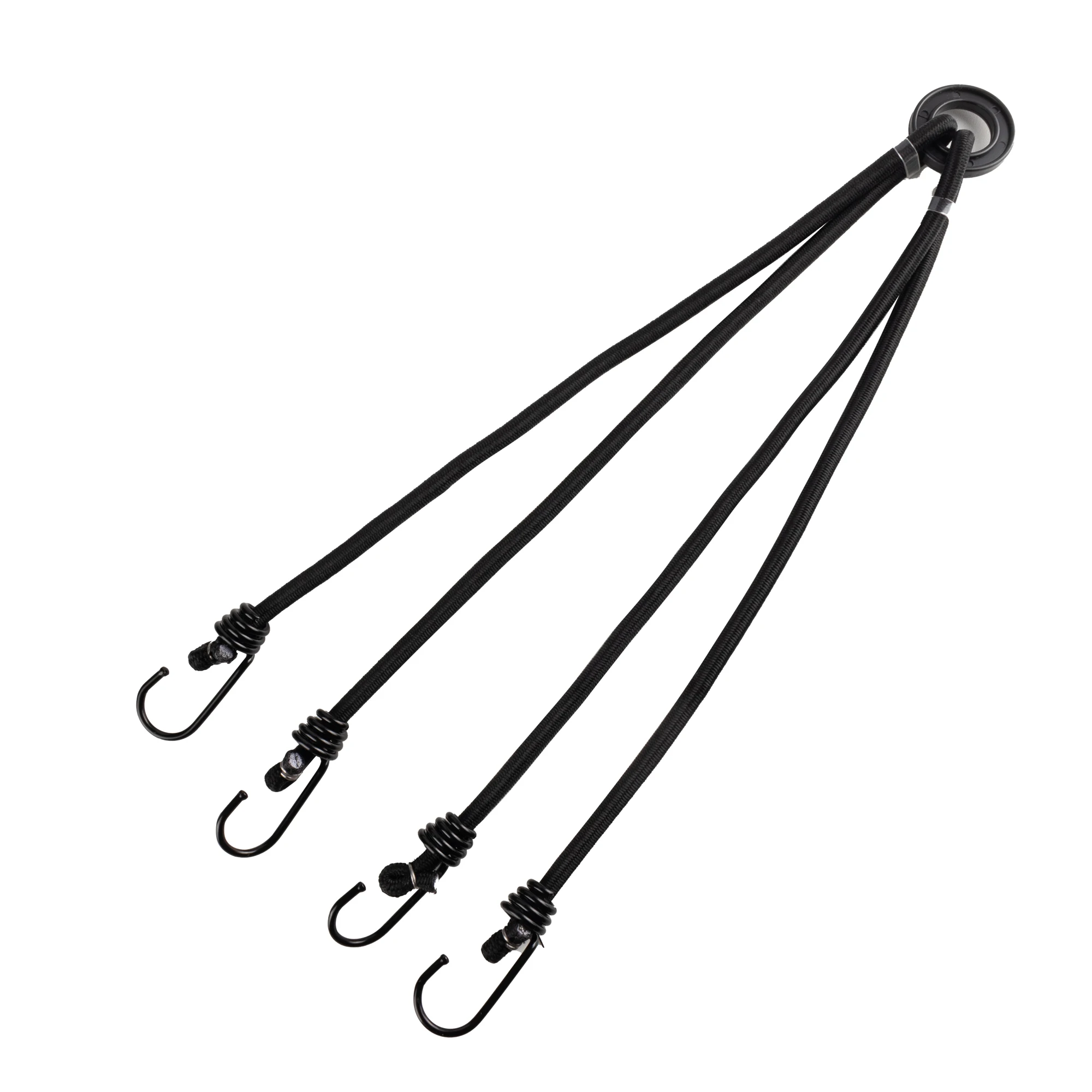 black wholesale price custom size 8mm 10mm adjustable elastic bungee straps kits with steel core hooks