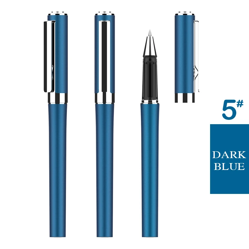 Гравировка розовая Роскошная Золотая цветная металлическая шариковая ручка