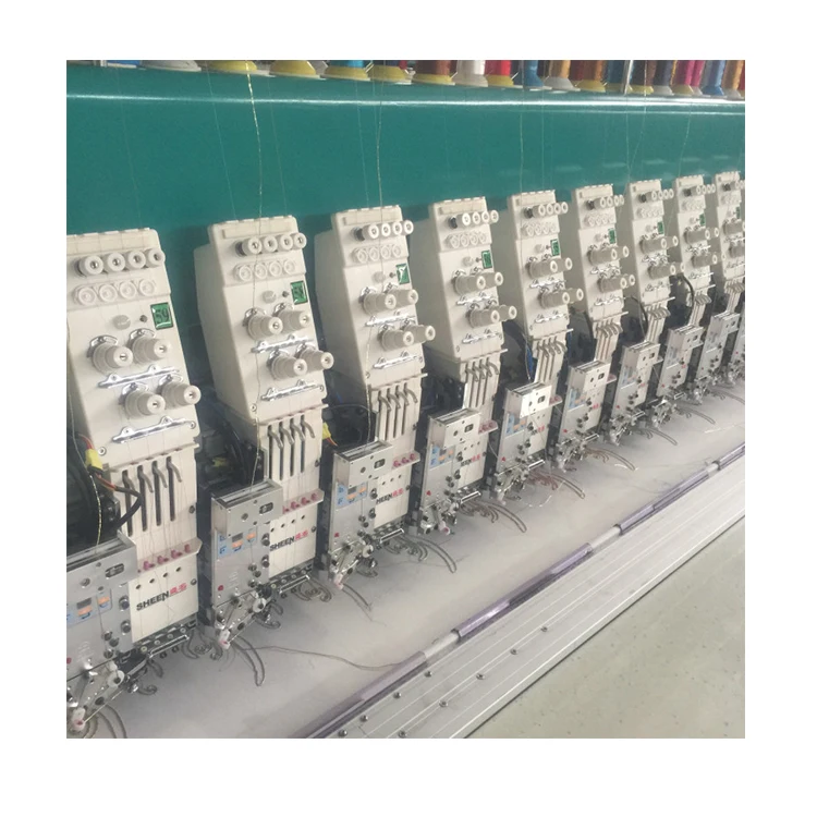 High quality coiling / cording mixed computerized embroidery machine