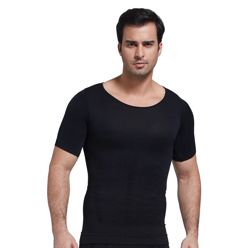 Дышащие гинекомастия сжатия скрыть человек Moobs для похудения Body Shaper сжатый