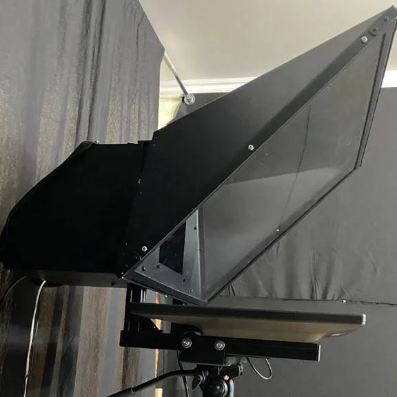 Teleprompter/Autocue with Convenient Remote Controller, Allows to Speak Fluently without Stuttering into the Camera, Low Price
