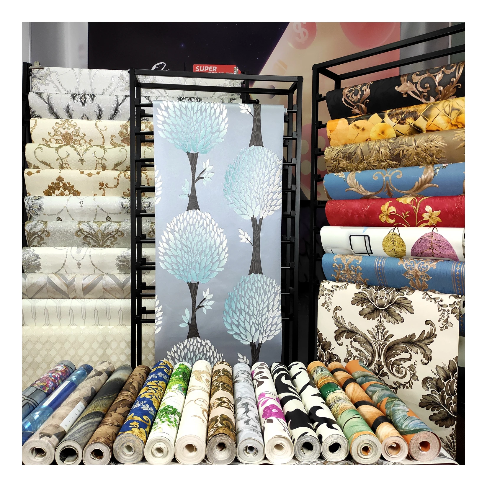 India wall murals 106 wallpaper design, best price 3d pvc home wallpaper 1.06 china