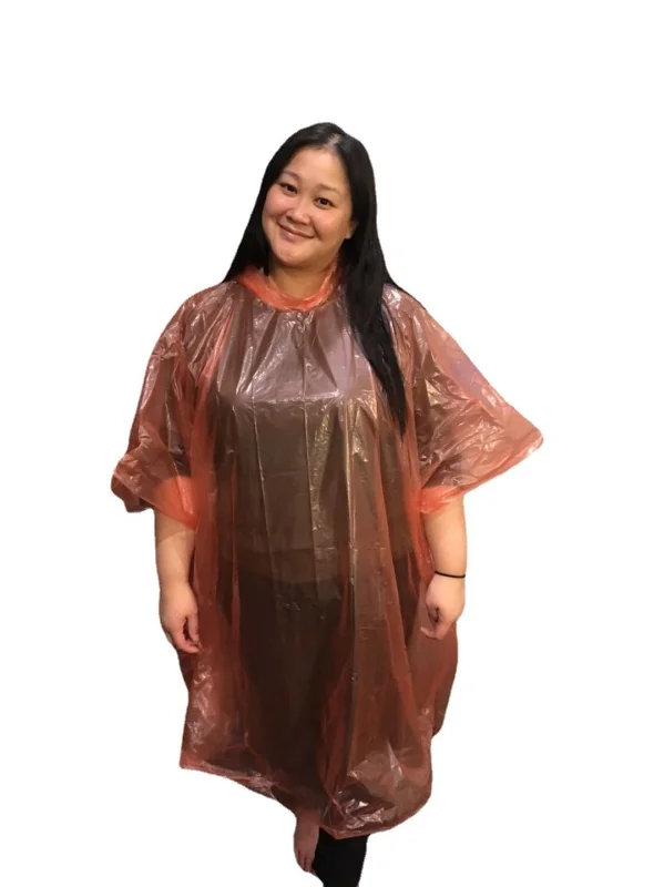 Hot Style Flame retardant raincoat disposable square one-piece hooded cloak raincoat 16 CFR 1611 flame retardant poncho