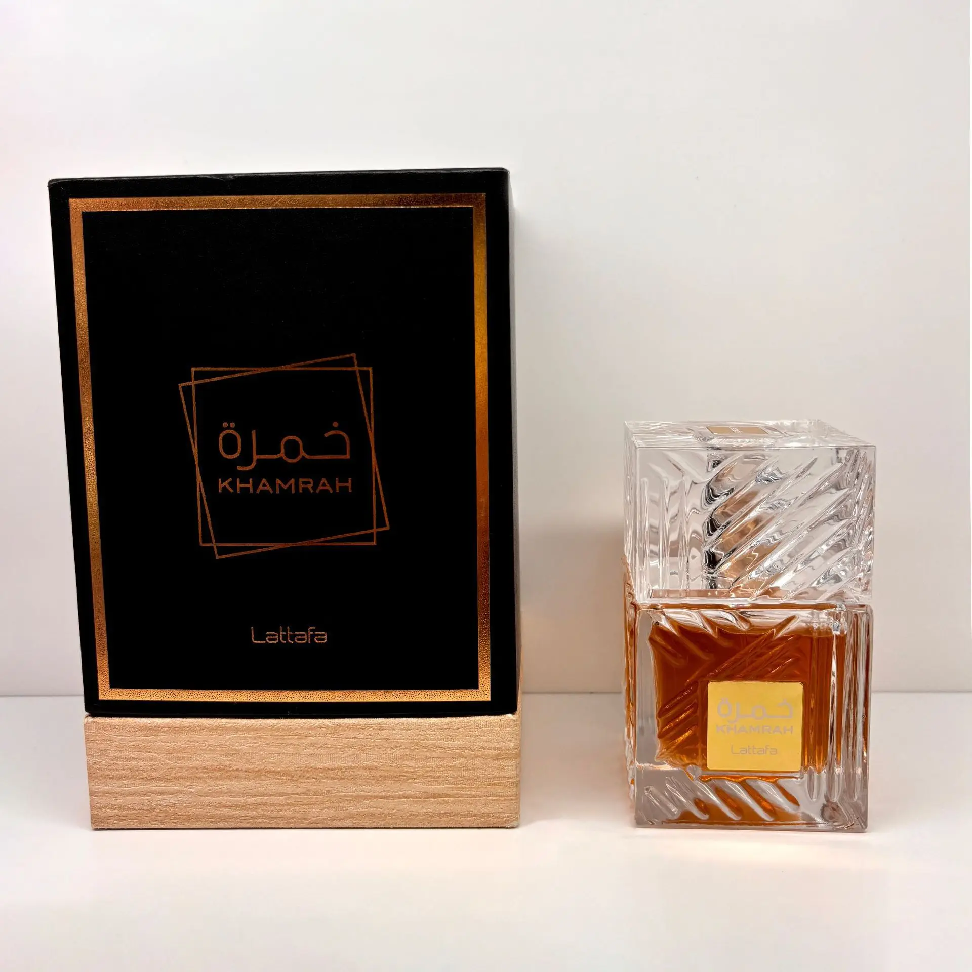 Arab Kamla Dubai Imported Oriental Perfume Set Custom Name Sweet Lemon Rose Fragrance with Long-Lasting Wood Neutral Tone