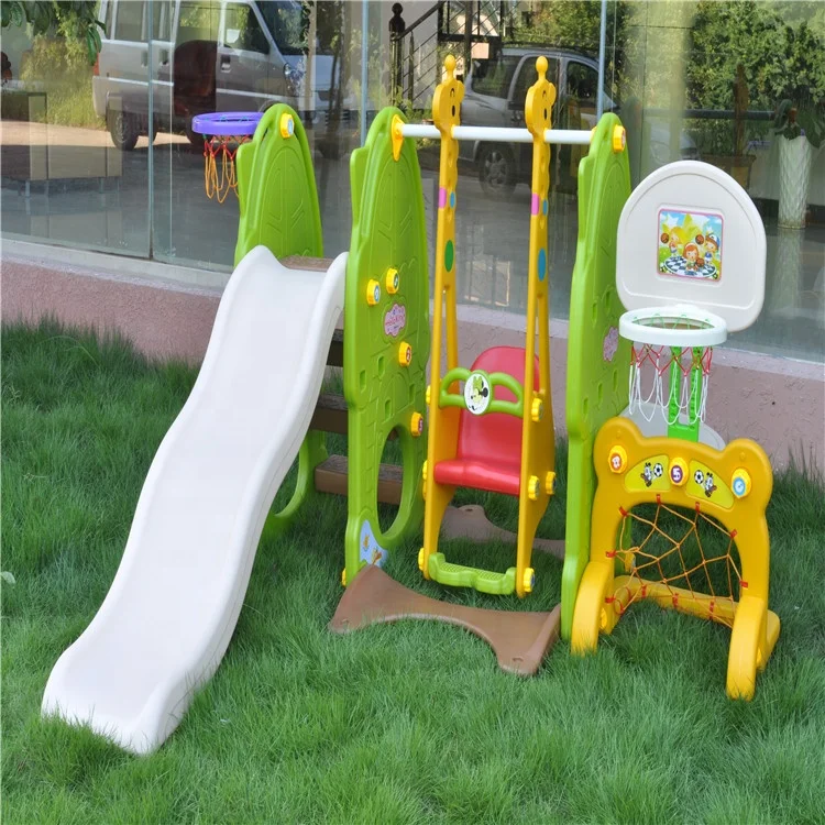 Home Set Kid Slide & Swing Play Sets Oem Style Good Adjustable