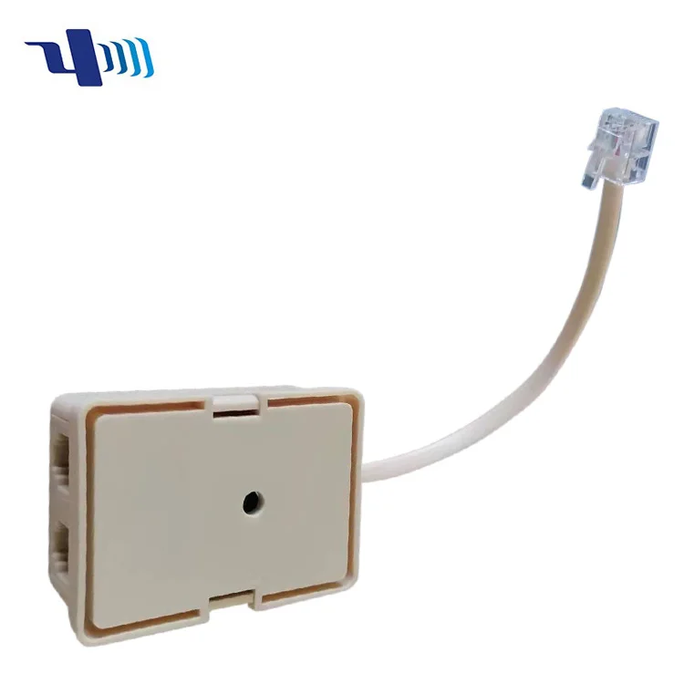 US ADSL RJ11 6P2C Telephone Splitter with Cable 100mm