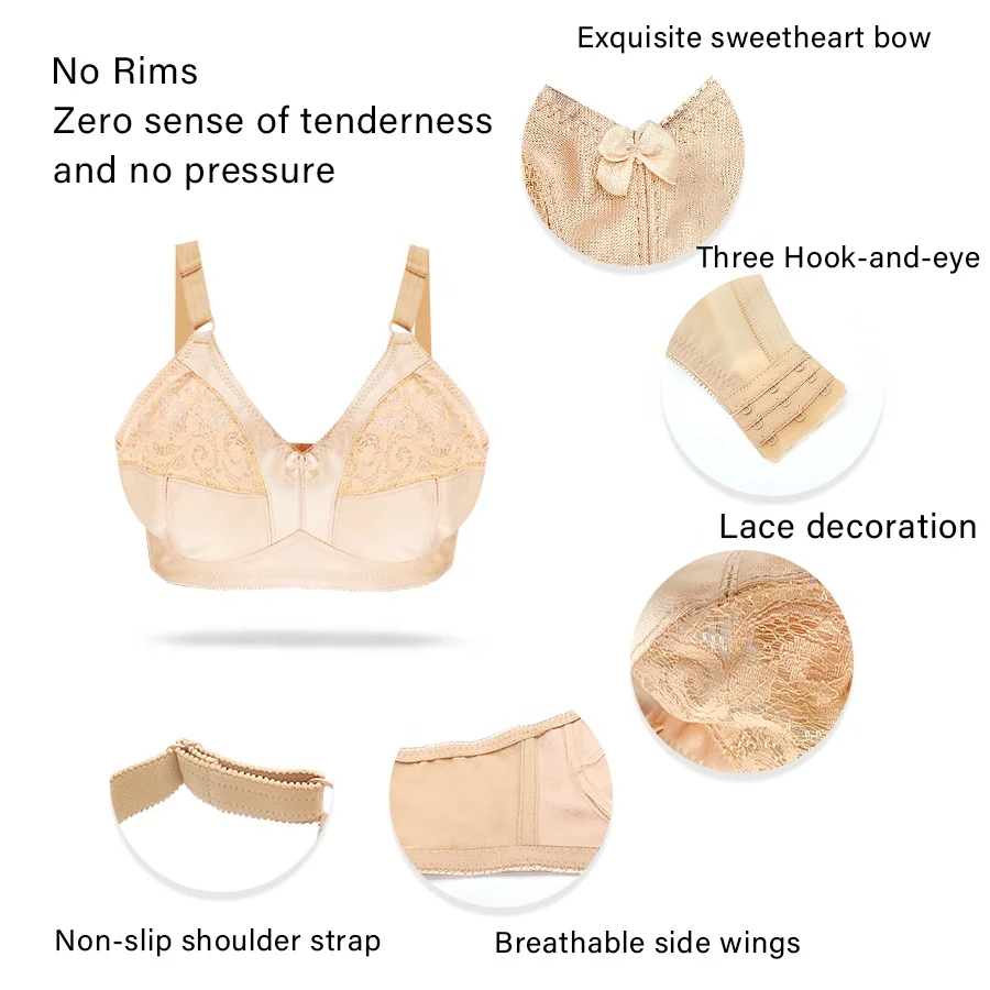 2023 75 to 110 C cup good quality bra full back bra wire free bra for women