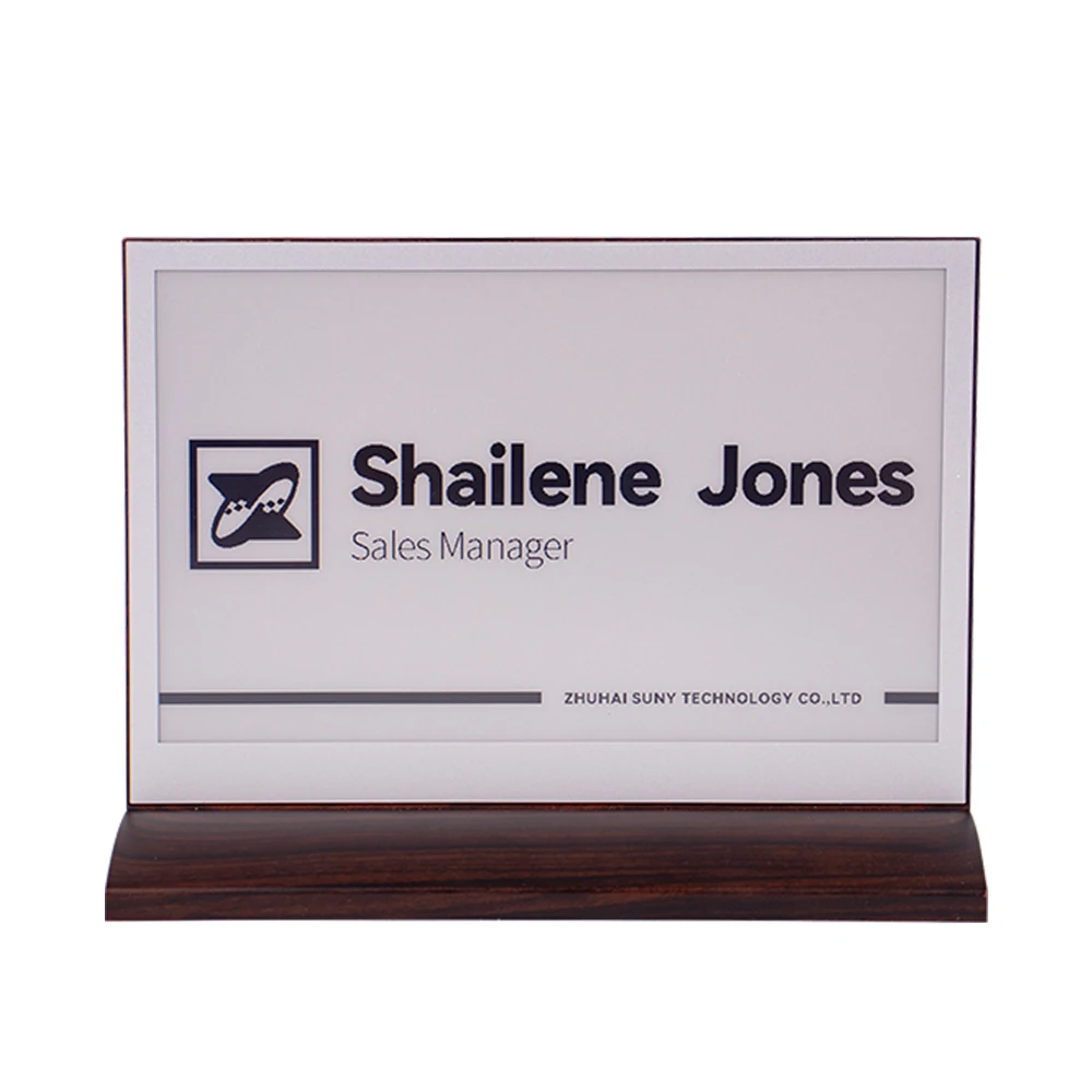 Electronic Digital Sign Table Toppers Desk Name Plate Intelligent Conference Electronic Table Name Card For Meeting