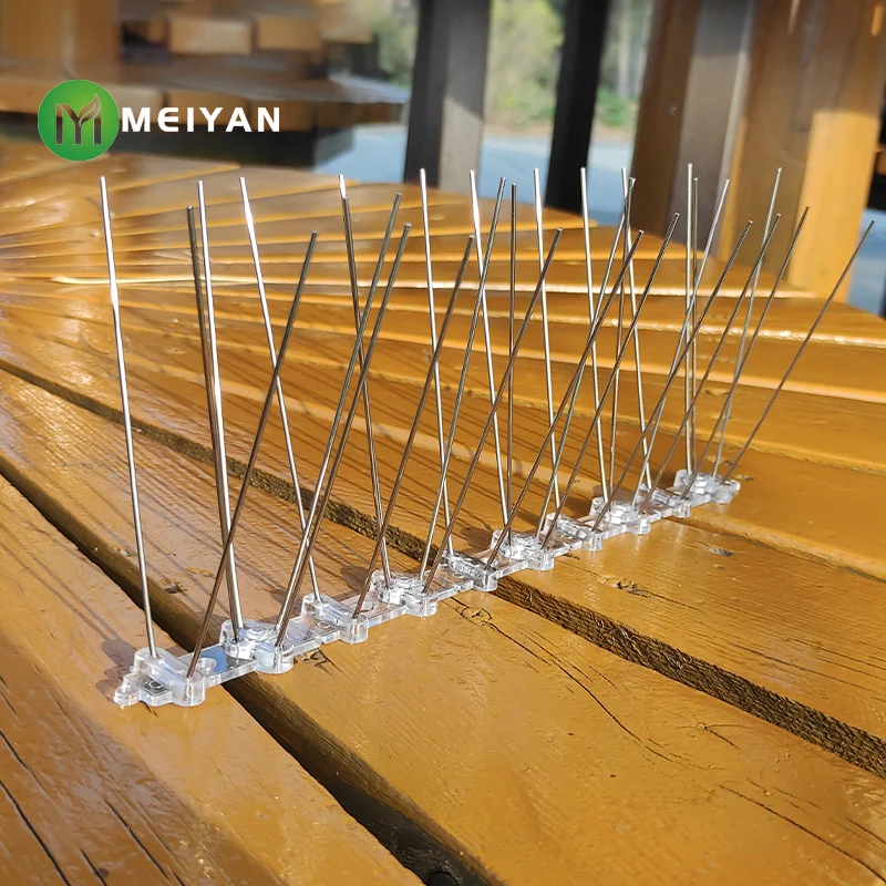 Outdoor Pest Control bird Spikes Use Anywhere bird spike Plastic base stainless steel Bird Spikes