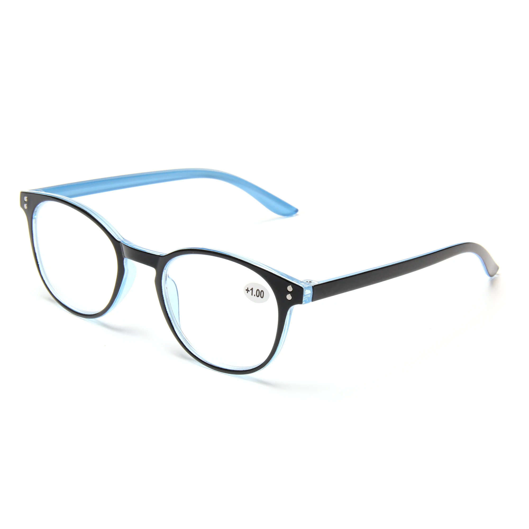 Очки для чтения с заклепками EUGENIA 2022, оптовая продажа, очки для чтения с индивидуальным логотипом, оправа для ПК, сделано в Китае