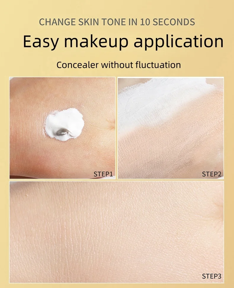 High Quality Warm Skin Color Changing Foundation Full Coverage Oil Control Waterproof Private Label Lady Based Makeup Cosmetics