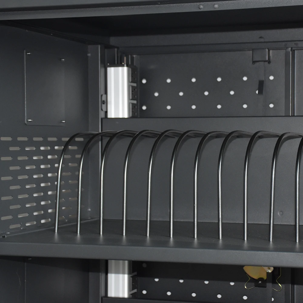 30-Bay Mobile School Charging Cart Station for Chromebook With Cycle Timer