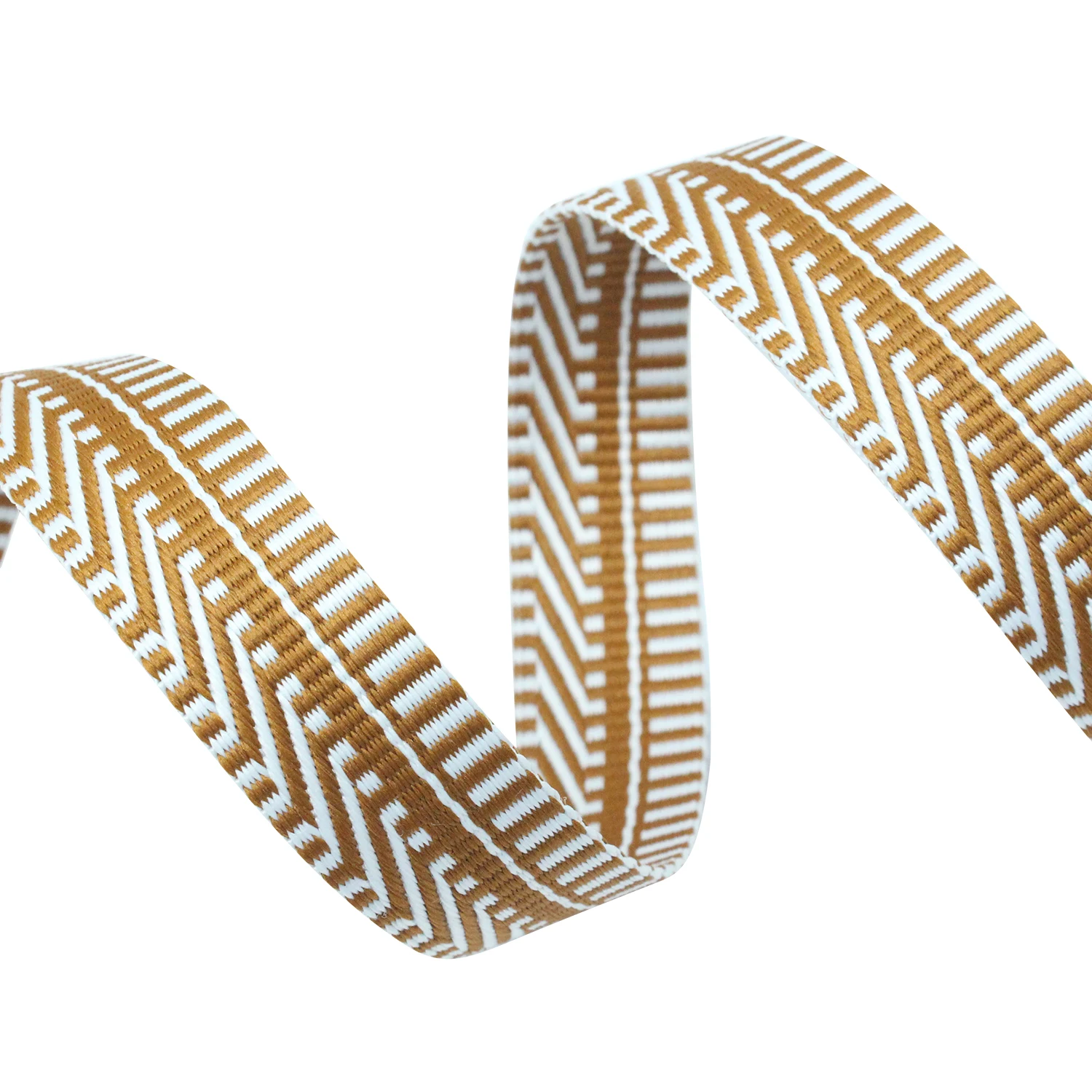 Factory customized Accept ODM OEM Khaki intercolored100% polyester 38mm jacquard colorfu webbing tape