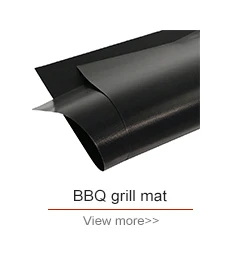 0.3 mm thickness Reusable Fire Proof Food Grade BBQ Mat Grill barbecue mat