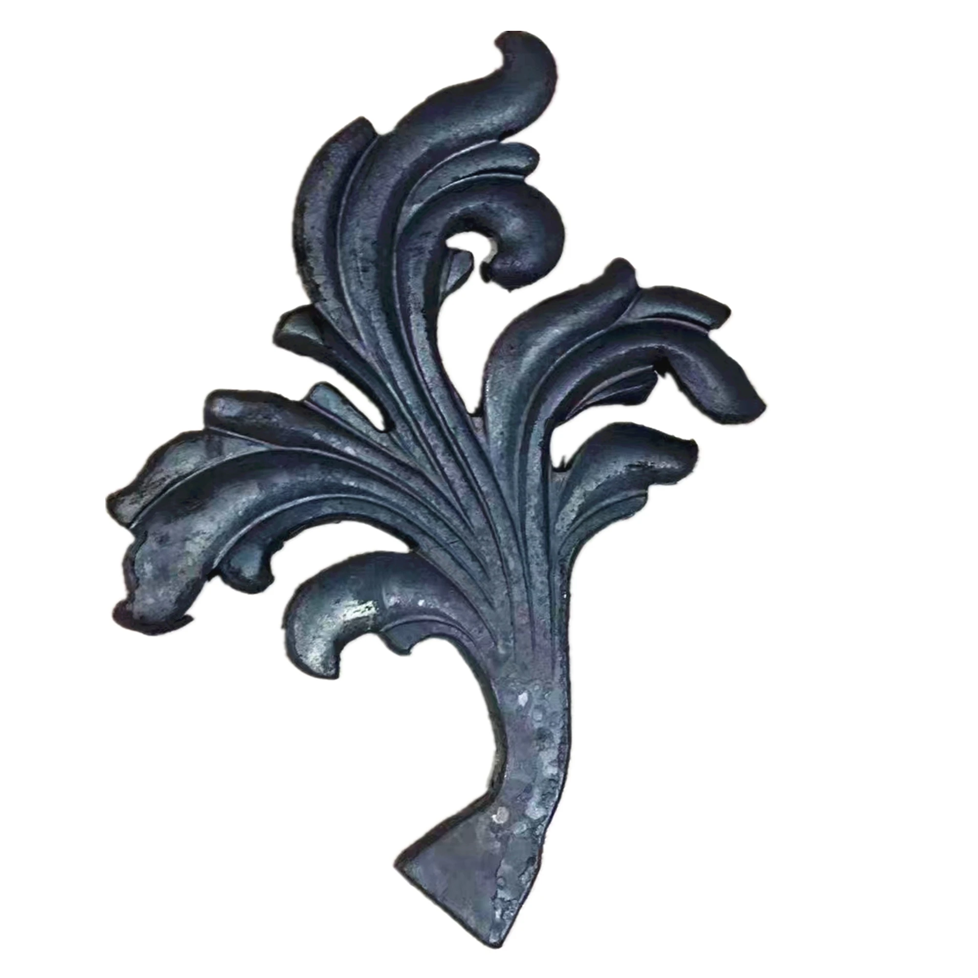 wrought iron art ornament fence decoration part forging weldable flowers leaves & finials accessories USA forged steel baluster