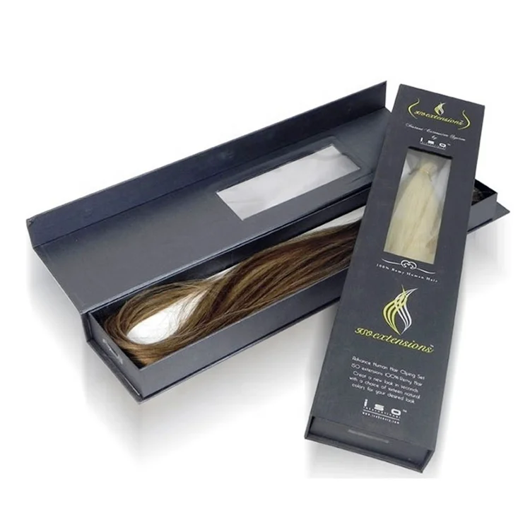 Дешевая оптовая продажа с печатным логотипом жесткая бумажная Подарочная коробка для волос девочек аксессуары