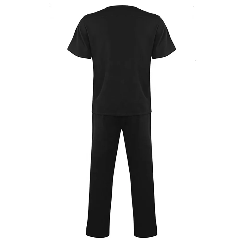 2023 Latest Embroidery Medical Uniforms Nursing Uniforms New Design Stretchy Soft Short Sleeve Customized Hospital Nurse Scrubs