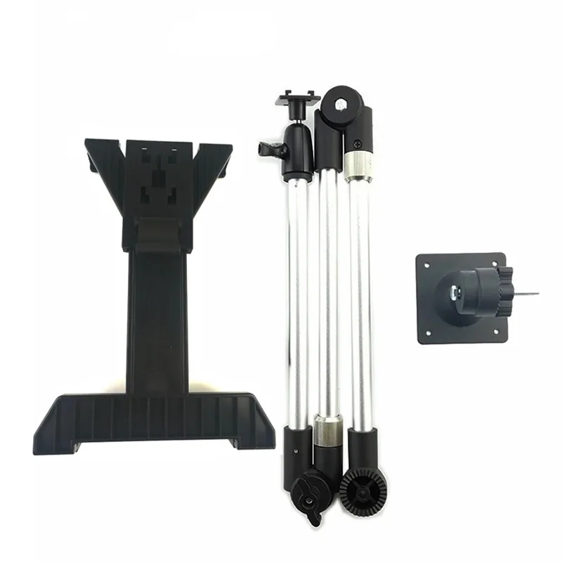 Длинная рукоятка, регулируемый держатель для планшета, складное крепление для стола и автомобиля, настенное крепление, основание из алюминиевого сплава