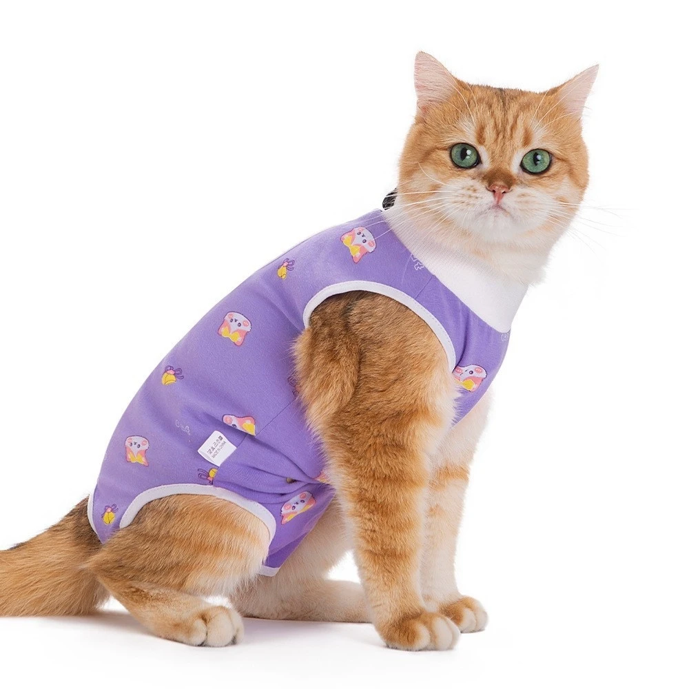 Cat neutering clothes Cat postpartum clothes spring and summer cat surgical clothes Anti-licking weaning