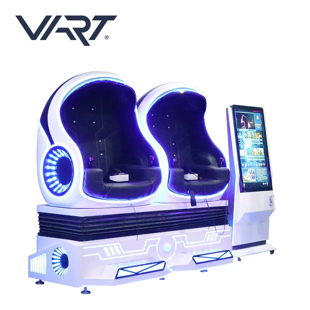 VART 9D Simulator Virtual Reality 9D Egg Chair 360 Degree Rotation 2 Seats 9D Cinema