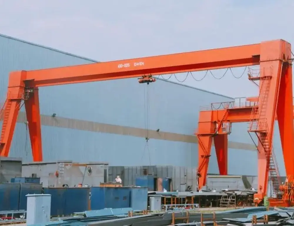Hook capacity 5ton 10ton 20ton customizable MG-A type Double Girder Gantry Crane factory price