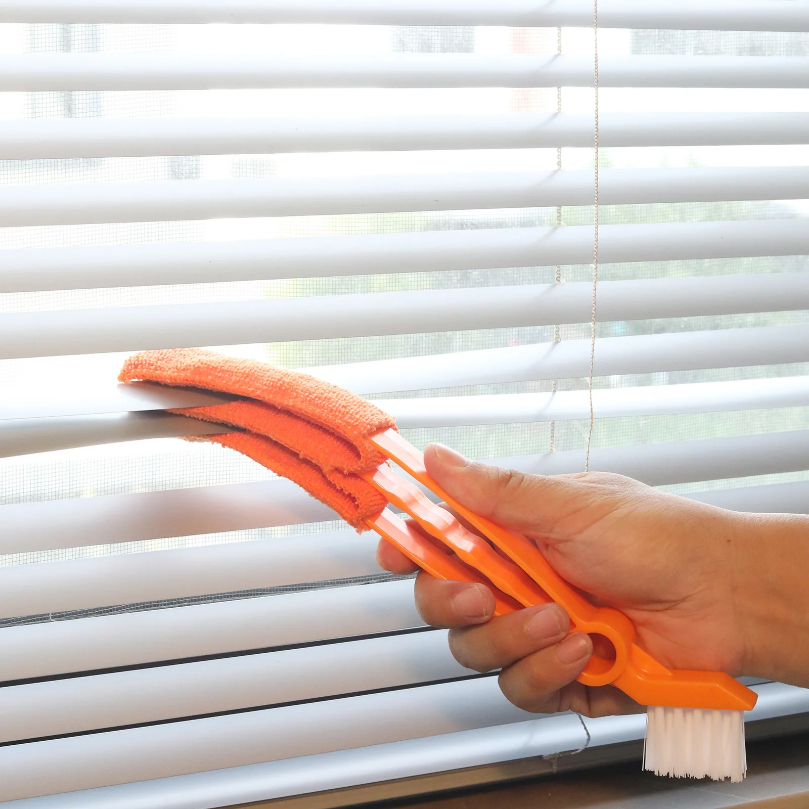 2 in 1 Washable Window Car Vent Air Conditioner Shutter Cleaning Brush Window Blind Dust Cleaner Car Detailing brush