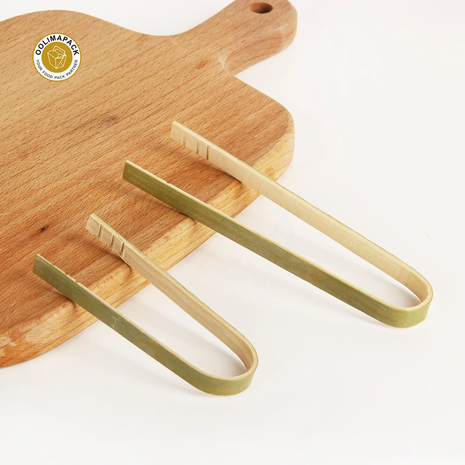 Biodegradable Recycled Bamboo Tong Eco Friendly Kitchen Bamboo Tongs