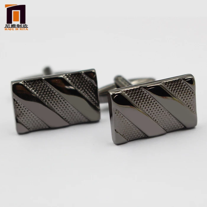 High Quality Luxury Round Cufflinks Bouton De Manchette Cuff Links Round Black Cufflinks For Men Custom Cufflinks