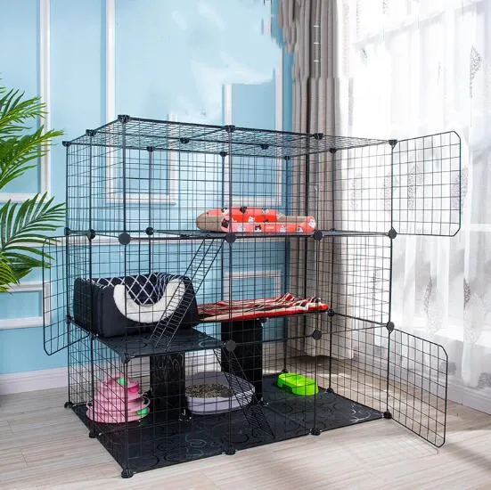 Wholesale DIY Foldable Cheap Pet Suppliers Safe Comfort Large Dog Cat Pet Cage