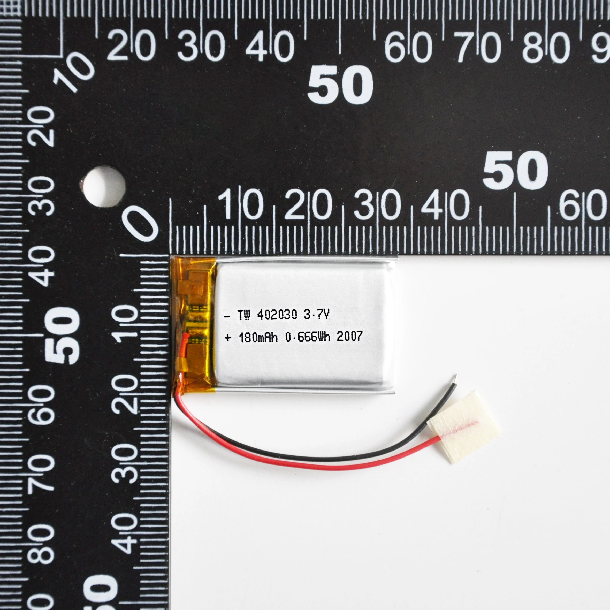 OEM Free Sample BIS Battery 402030 Lithium Polymer Battery 3.7V 180mAh tw battery