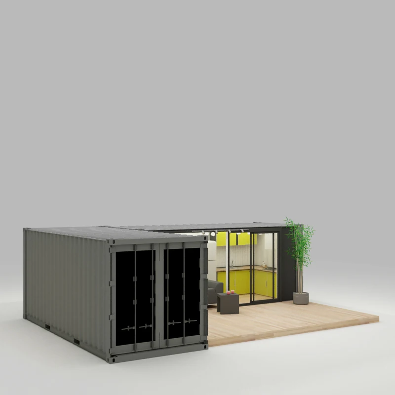 Complete decorative  cheap  container house 4 bedroom prefab modular home