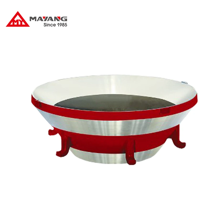 High manganese steel casting cone crusher bowl liner cone crusher spare parts