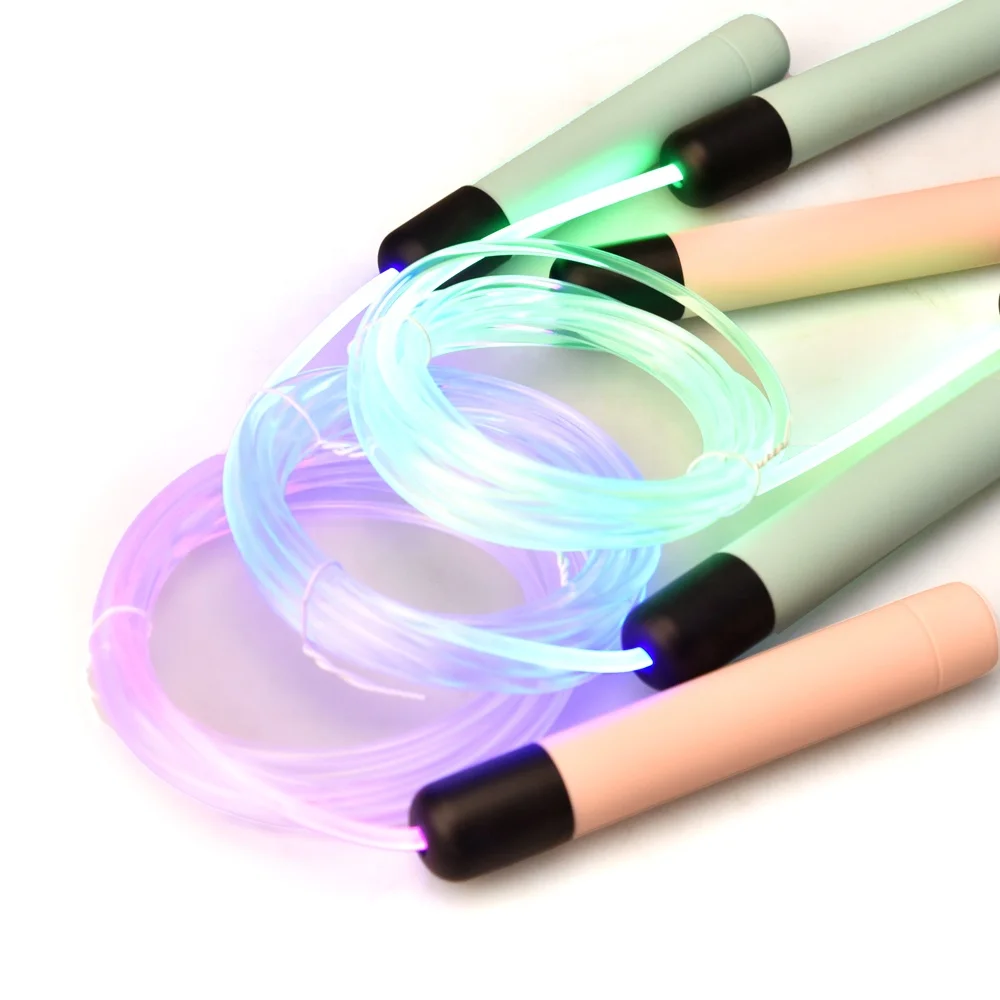 Skipping Rope Led Lights for Exercise Glow in The Dark Fitness Skipping Jump Rope for Children Adults Trainer