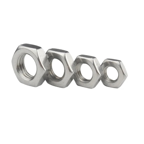304 stainless steel thin hex lock nut 1/4 5/16 3/8 1/2