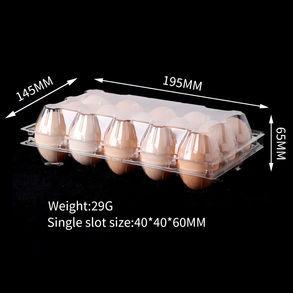 4 6 8 9 10 12 15 16 20 30 Holes Transparent Disposable Bliser Egg Carton Clear Plastic Egg Tray for Farmer