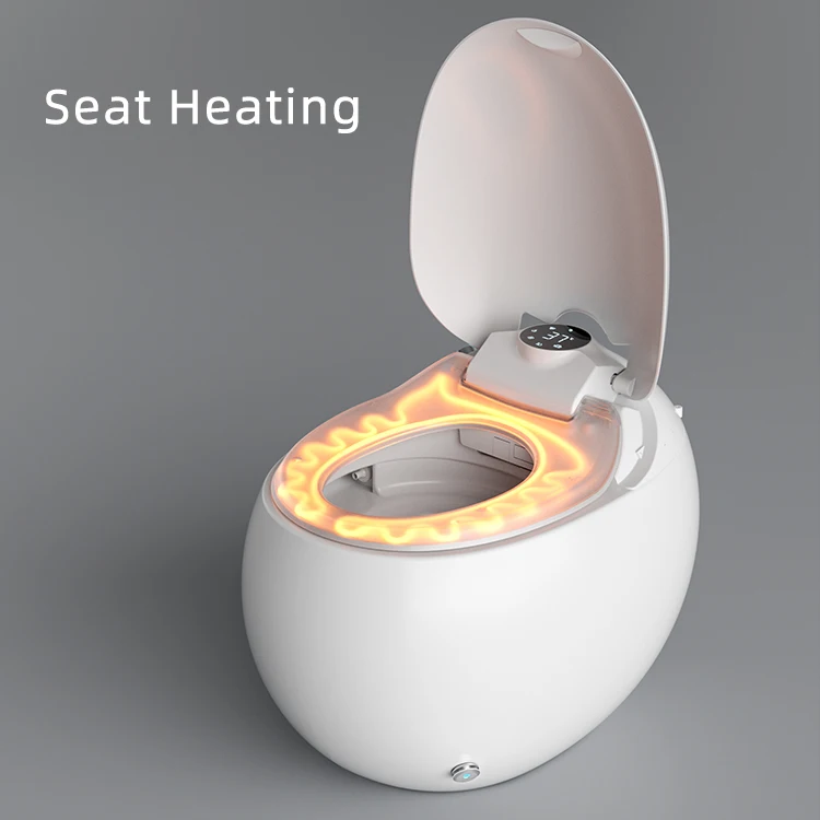 Egg shape high end auto open automatic flush electric wc toilet bowl commode modern ceramic bathroom intelligent smart toilet