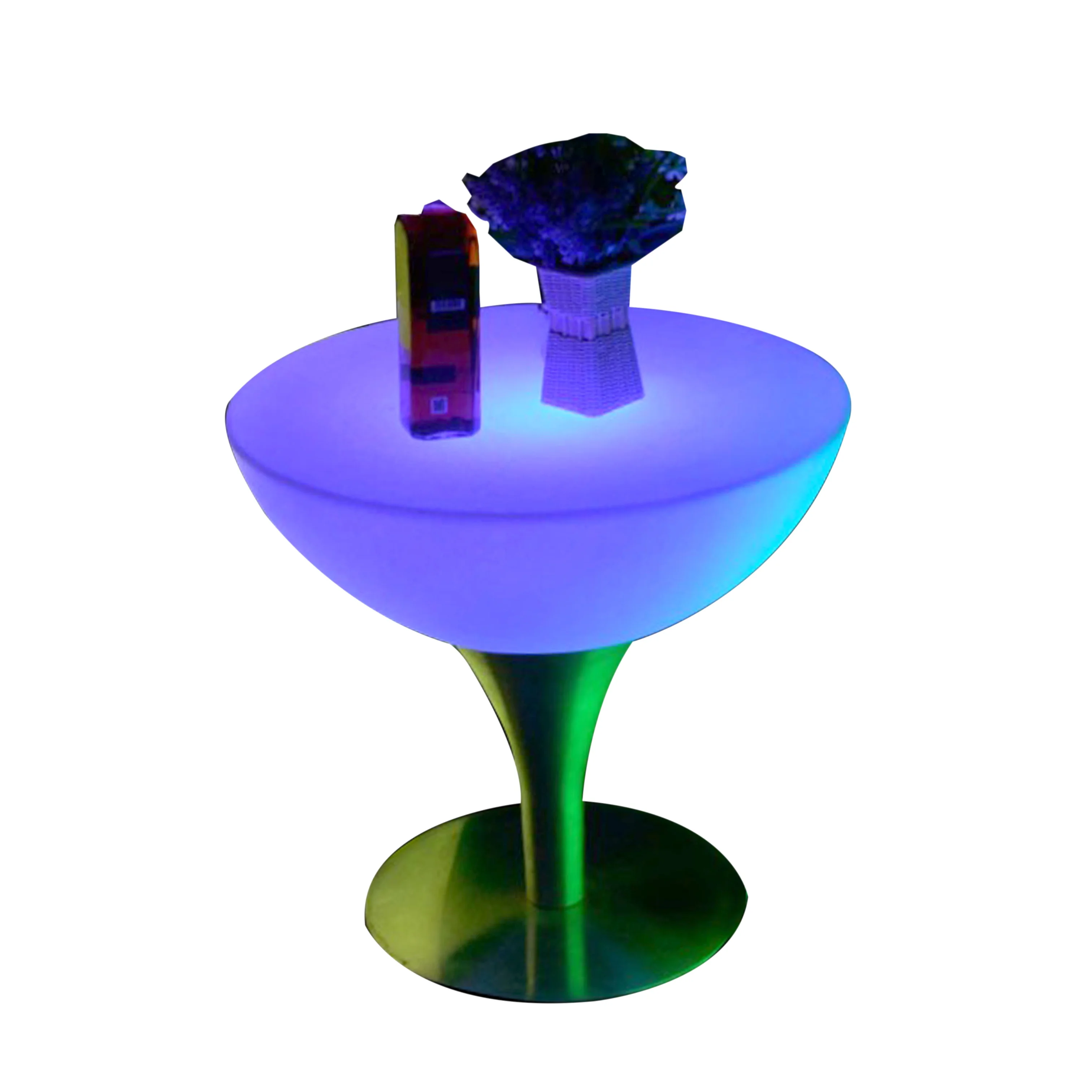 Pub Coffee Light Up Cocktail LED Nightclub Bar Chair And Tables Set