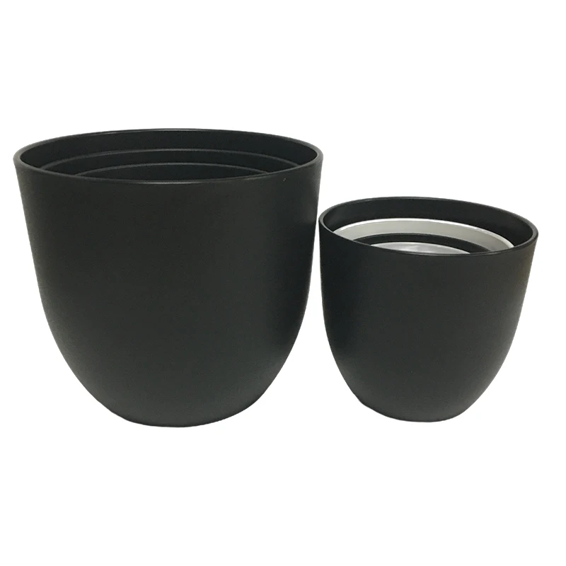 4-inch Smart Home Plastic Round Outdoor Bonsai Pots Garden and Decoration Flower Small Size Design with CM Carton