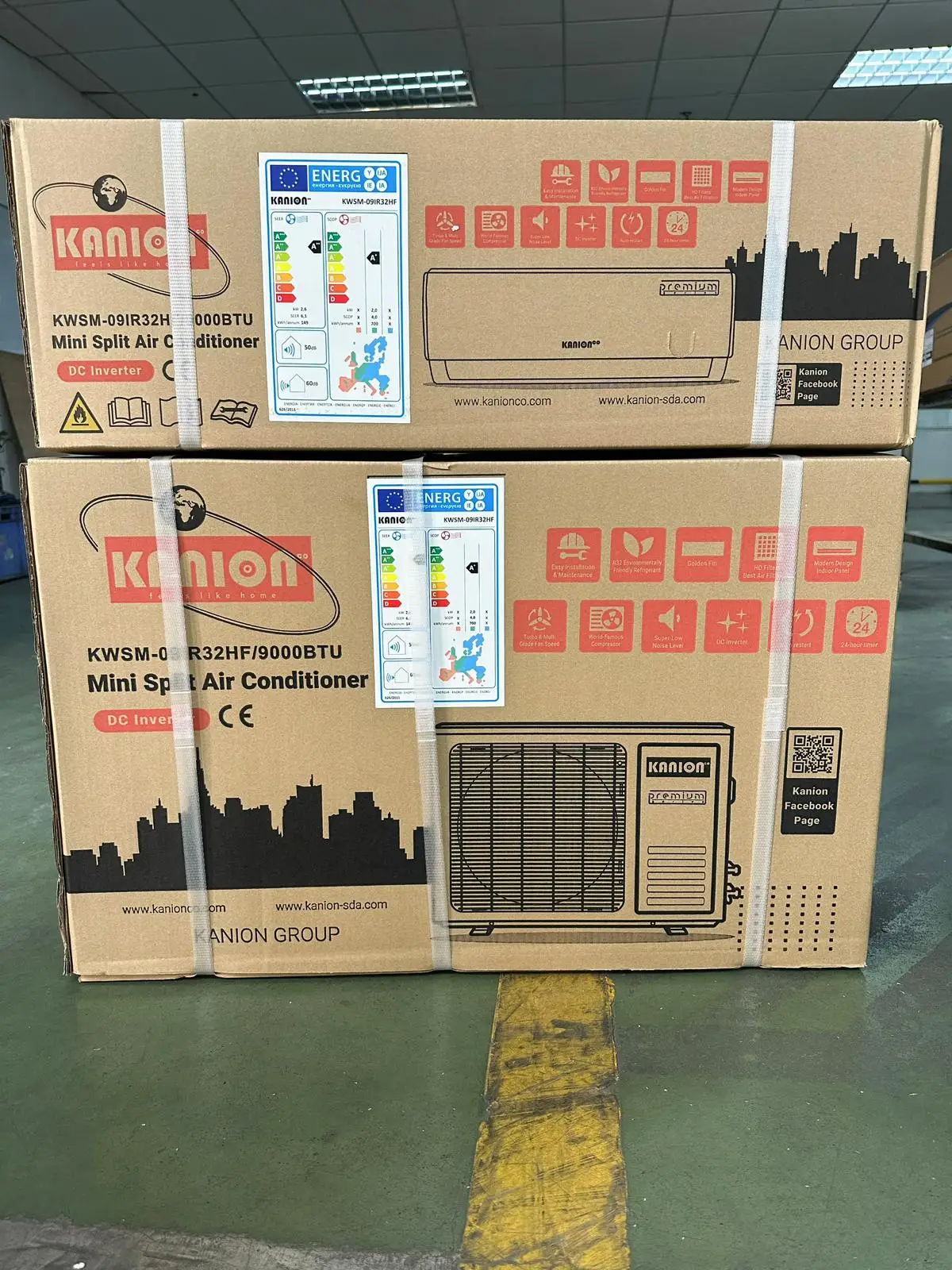 Kanion Inverter Air Conditioner Multi Mini Split smart Air Conditioners 18000btu Indoor Unit Heat Pump Split Inverter split ac