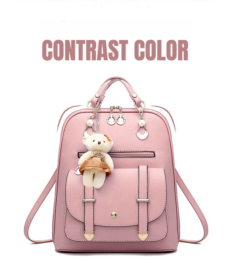 female lady shoulder backpack bag