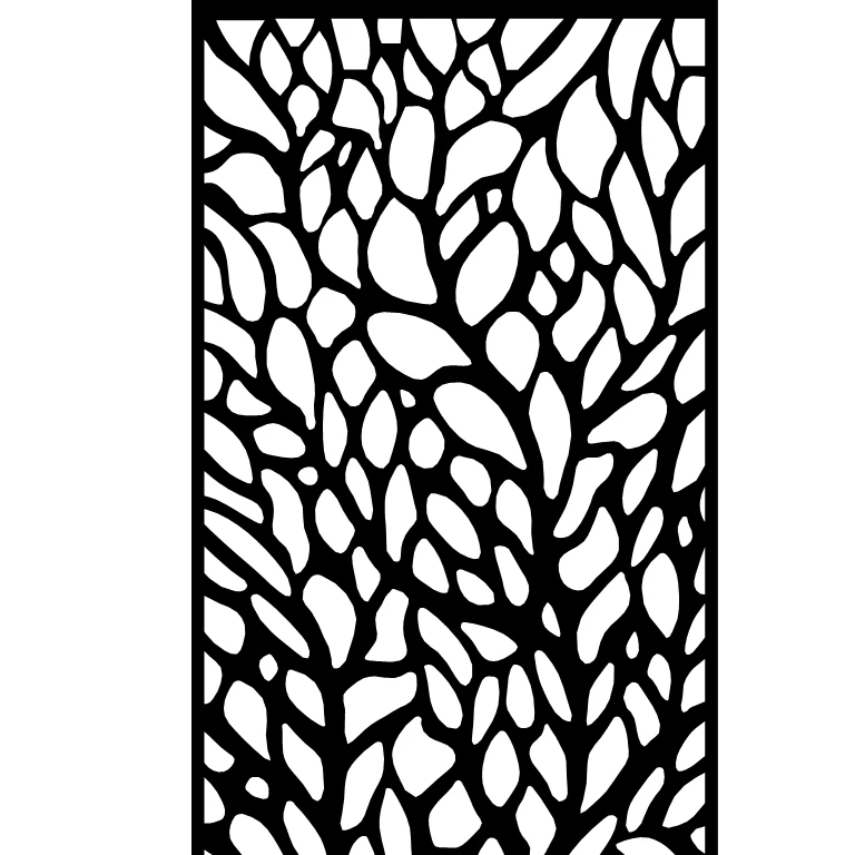 Decorative Facade Curtain Wall Perforated sheet Laser Cut Metal privacy screen panel