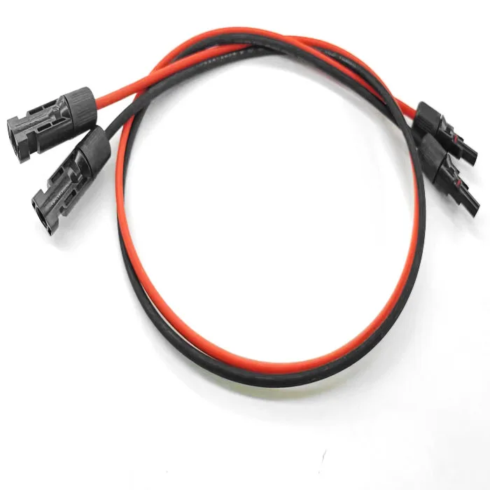 Customized XLPE Red Black PV1F solar battery cable photovoltaic panels solar cable 6mm cable Solar wire