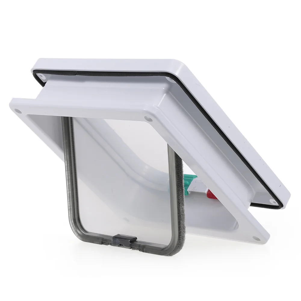 Large Weatherproof  Pet Cat Door With 4 Way Locking Cat Flap Door for Interior Exterior Doors