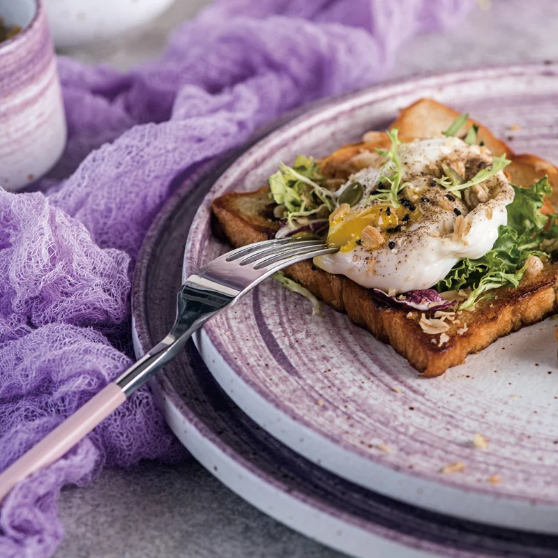 Wholesale nordic style hand painted blue ceramic kitchen dinner set dinnerware tableware set for restaurant home