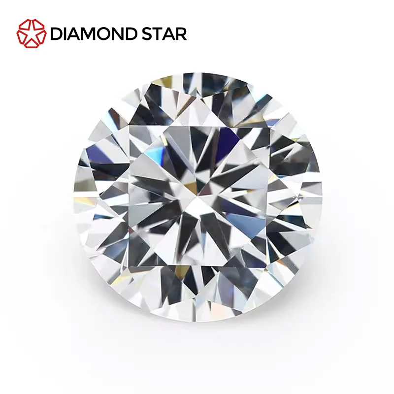 Diamondstar round moissanite 3mm-18mm loose moissanite Gemstones GRA grade certificate VVS Round Cut moissanite Diamond stones