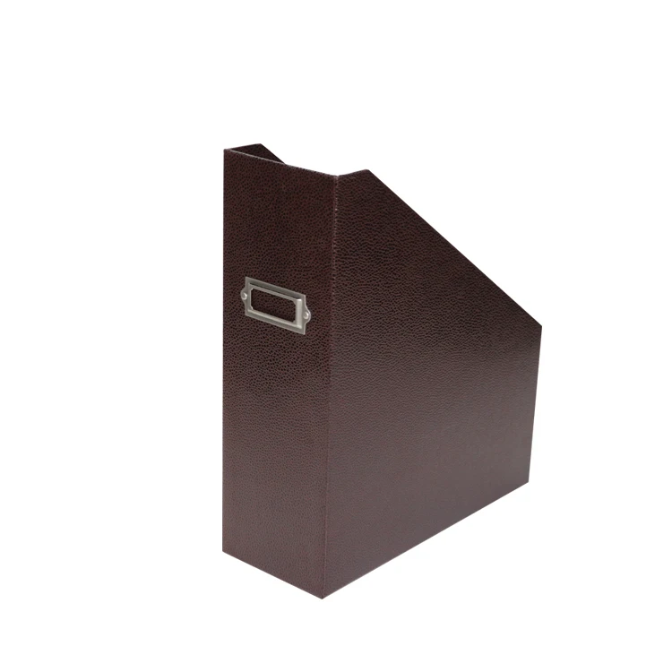 Handmade Custom Organizer Paper Storage Office Desk Holder Box A4 Size Cardboard Paper Magazine File Document Table Holder