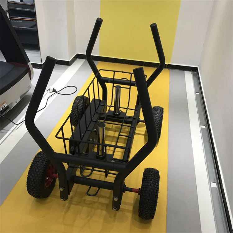 Fitness Body Building weight push sleds Strong Wheels tank sled with CE certificate