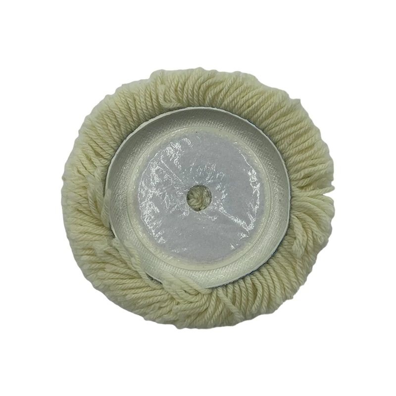 5 Inch White Wool Felt Polishing Wheel Cutting Pad Wool Polishing Wheel For Car Wool Pads For Car Buffing