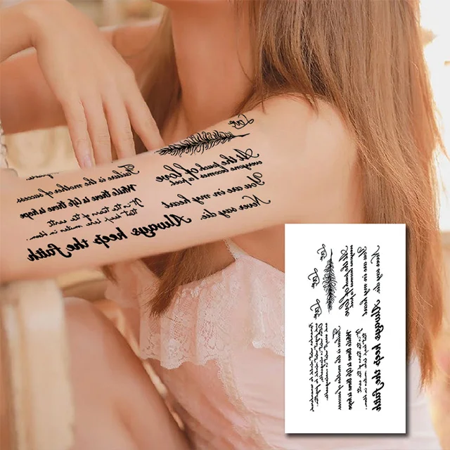 Экологически чистая кожа искусственная временная татуировка для переноса воды на грудь половина руки мужчины тату / Tatto