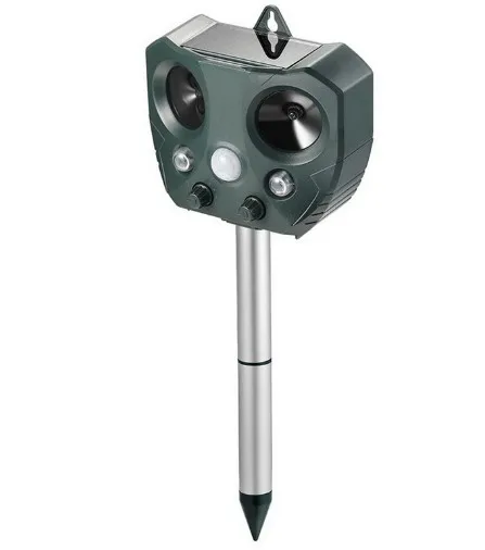 
Ultrasonic Solar PIR Sensor outdoor repeller snake bird cat animal Scare dog repellent device 